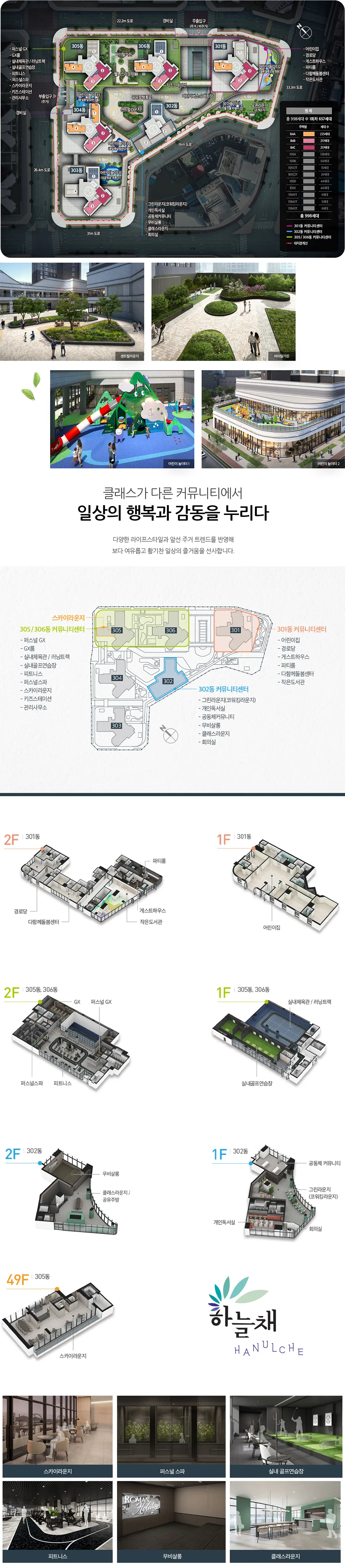 하늘채 루시에르 단지시설